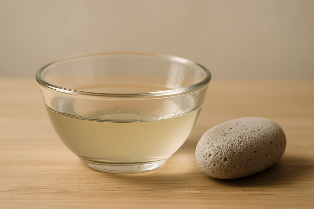 how does vinegar remove calluses from feet